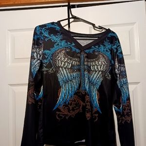 Angel wings dress top